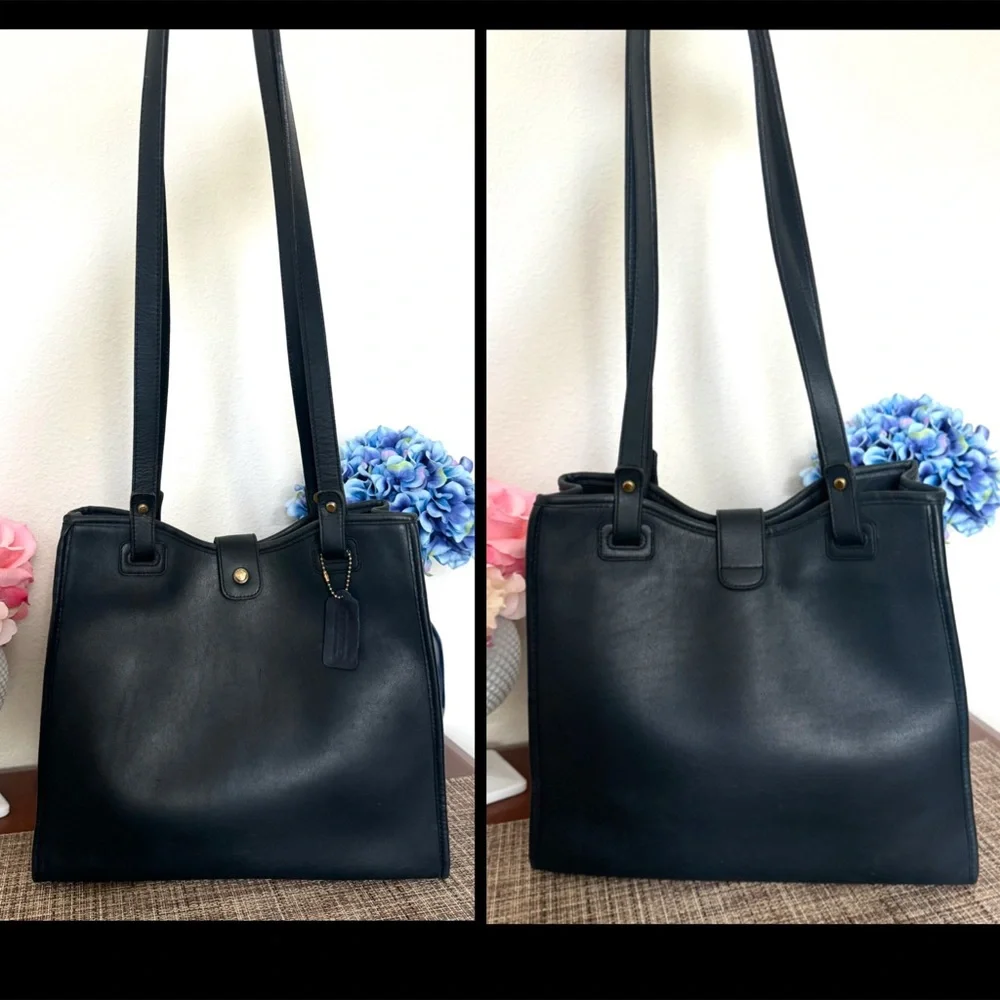 ❤️SOLD❤️Vintage Coach Navy Dover Bag #9900 - Picture 5 of 10